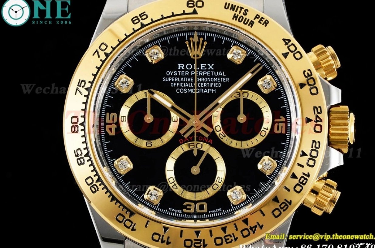 YG Black Dial Daytona 904L SA4130 116503 YG V2 BTF 0412